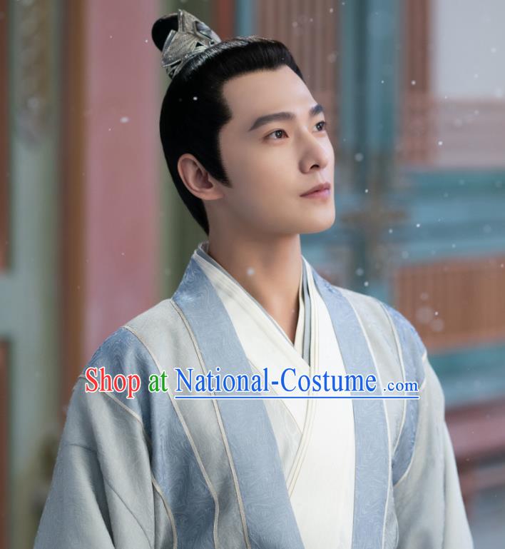 Chinese Ancient Handsome Childe Clothing Wuxia Swordsman Dresses TV Series Qie Shi Tian Xia Yang Yang Garment Costumes