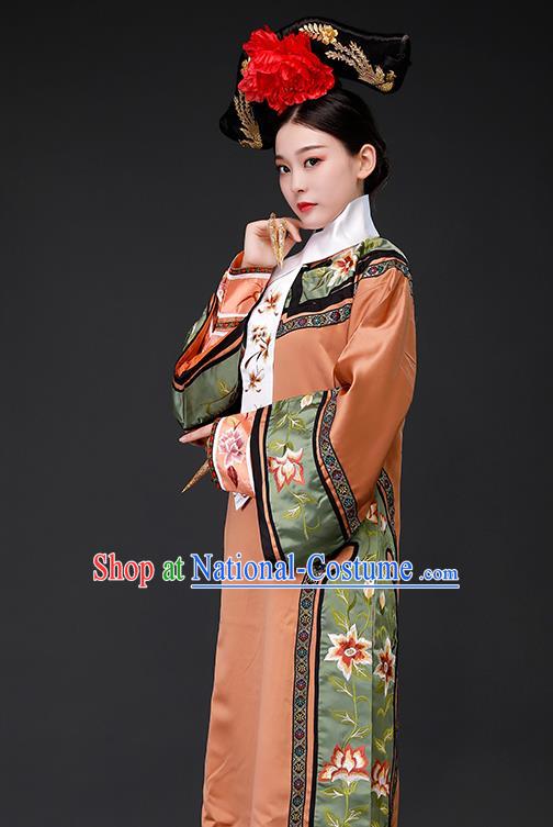 Chinese Qing Dynasty Court Garment Costumes Empress Dress Ancient Imperial Consort Clothing