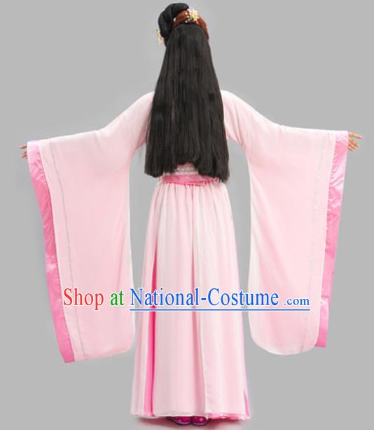 Chinese Ancient Goddess Clothing Han Dynasty Princess Garment Costumes Traditional Pink Hanfu Dress