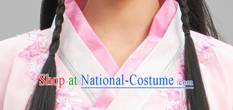 Chinese Ancient Goddess Clothing Han Dynasty Princess Garment Costumes Traditional Pink Hanfu Dress