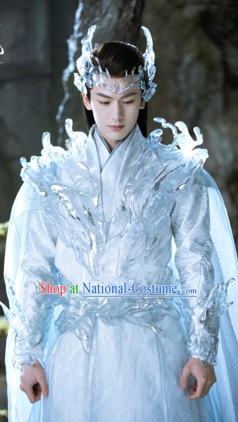 Chinese Ancient God of War Clothing Xian Xia TV Series Love Between Fairy and Devil General Chang Heng Garment Costumes