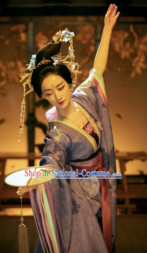 Chinese Ancient Dance Beauty Clothing Love Between Fairy and Devil Garment Costumes Tang Dynasty Dresses