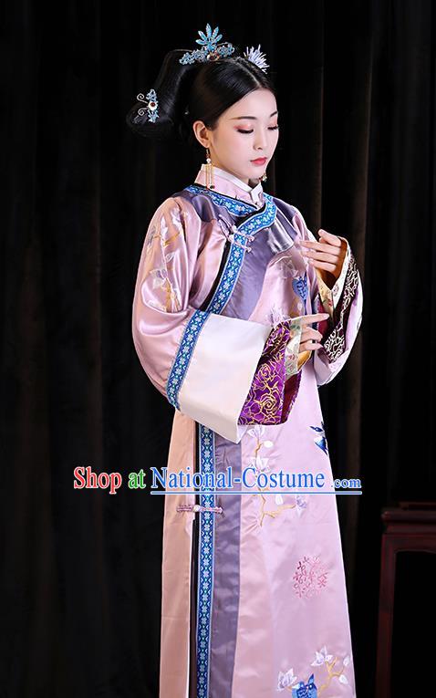 Chinese Qing Dynasty Empress Dresses TV Series Story of Yanxi Palace Court Lady Clothing Ancient Imperial Consort Garment Costume