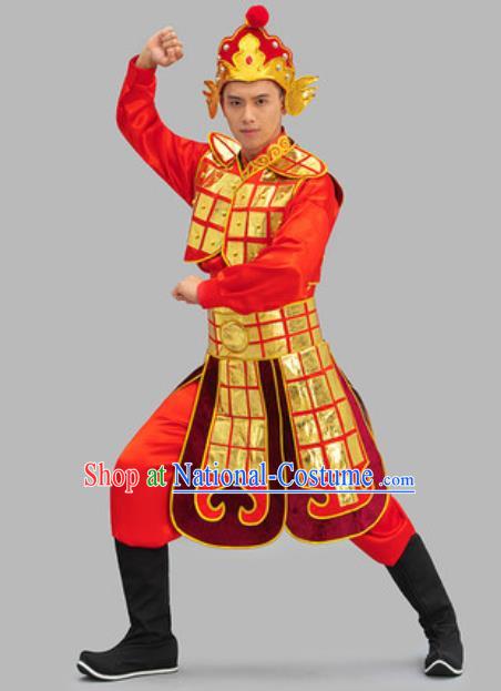 Chinese TV Series Warrior Clothing Ancient General Garment Costume Tang Dynasty Soldier Armor Set