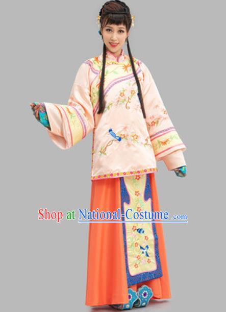 Chinese TV Series Xiu He Suit Ancient Young Mistress Garment Costume Late Qing Dynasty Rich Beauty Pink Dress