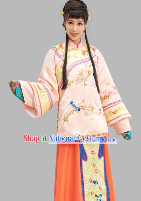 Chinese TV Series Xiu He Suit Ancient Young Mistress Garment Costume Late Qing Dynasty Rich Beauty Pink Dress