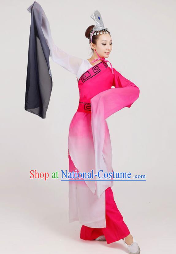 China Classical Dance Clothing Water Sleeve Mengenta Dance Costume Umbrella Dance Dress Outfits