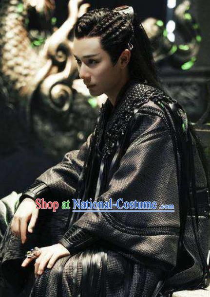 Chinese Cosplay Xie Wang Black Clothing Wu Xia Series Word Of Honor Scorpion King Apparels Ancient Swordsman Garment Costumes