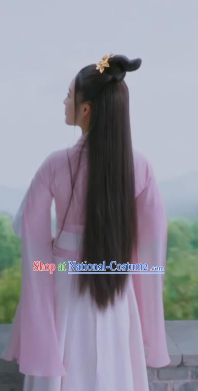 Chinese TV Series The Wolf Ma Zhaixing Replica Costumes Ancient Princess Pink Dress Clothing Traditional Female Swordsman Garments