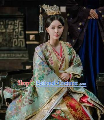 Chinese Wuxia TV Series The Wolf Jing Chuchu Costumes Ancient Princess Consort Clothing Traditional Court Lady Hanfu Dress Garments