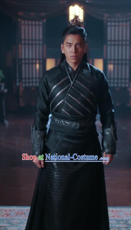 Chinese Ancient General Clothing Traditional Swordsman Garments Wuxia TV Series The Wolf Chu Youwen Costumes