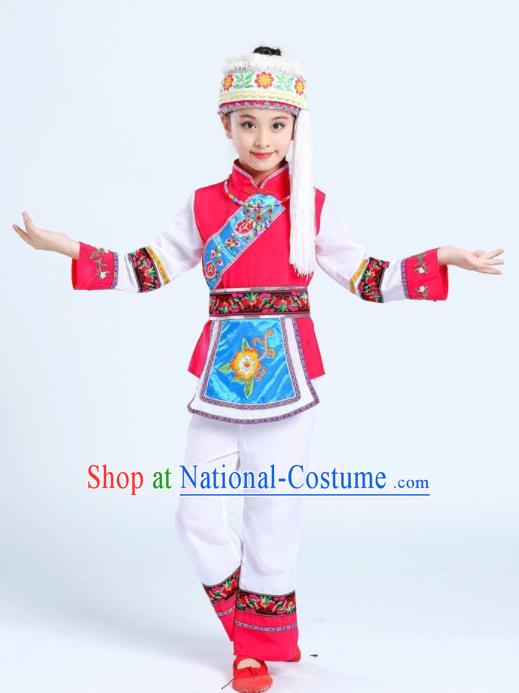 Chinese Bai Minority Folk Dance Clothing Yunnan Nationality Girl White Outfits Ethnic Festival Performance Costumes