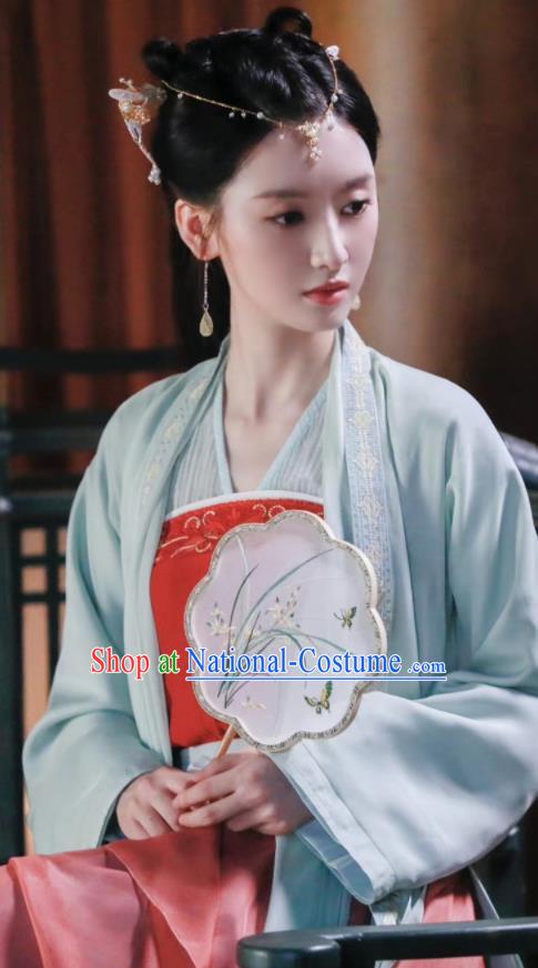 Chinese Traditional Song Dynasty Dress Garments Drama Series Rebirth For You Gao Miaorong Replica Costumes Ancient Noble Lady Clothing