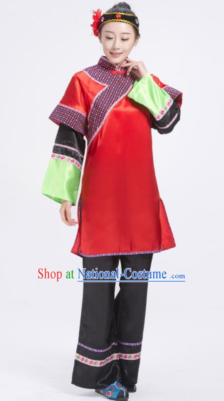 Chinese Stage Performance Outfits Lantern Festival Yangko Dance Costumes Ancient Woman Matchmaker Clothing