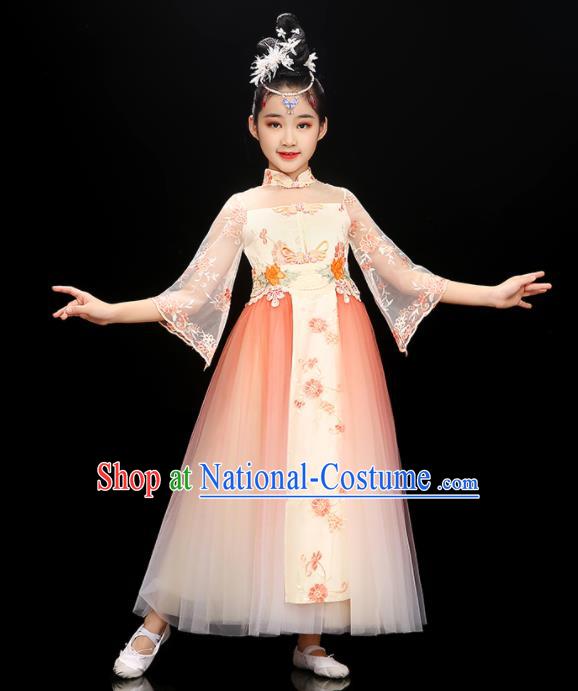 Chinese Classical Dance Dress Traditional Ru Qun Children Dance Clothing Fairy Dance Garment Costume