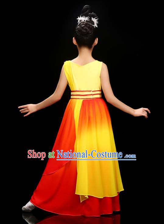 Chinese Opening Dance Garment Costume Chorus Singing Dress Classical Dancewear Children Modern Dance Clothing