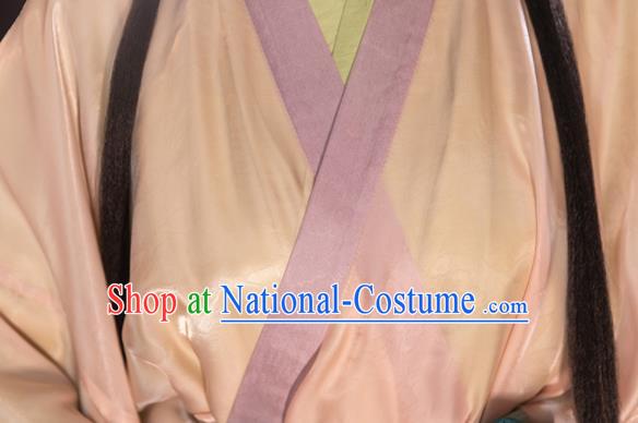 Chinese Traditional Yarn Hanfu Dress Han Dynasty Court Lady Garment Costumes Ancient Princess Clothing