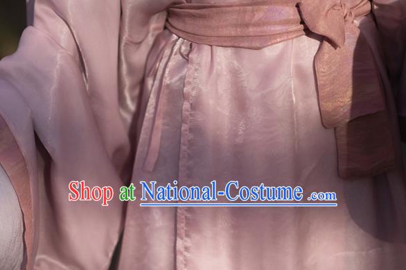 Chinese Song Dynasty Royal Prince Garment Costumes Ancient Scholar Clothing Traditional Hanfu Purple RobeChinese Traditional Hanfu Yarn Dress Han Dynasty Palace Lady Garment Costumes Ancient Princess Clothing