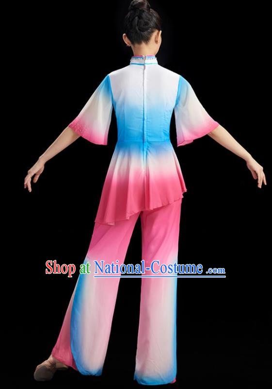 China Classical Dance Clothing Women Fan Dance Outfit Umbrella Dance Costume Stage Performance Garment