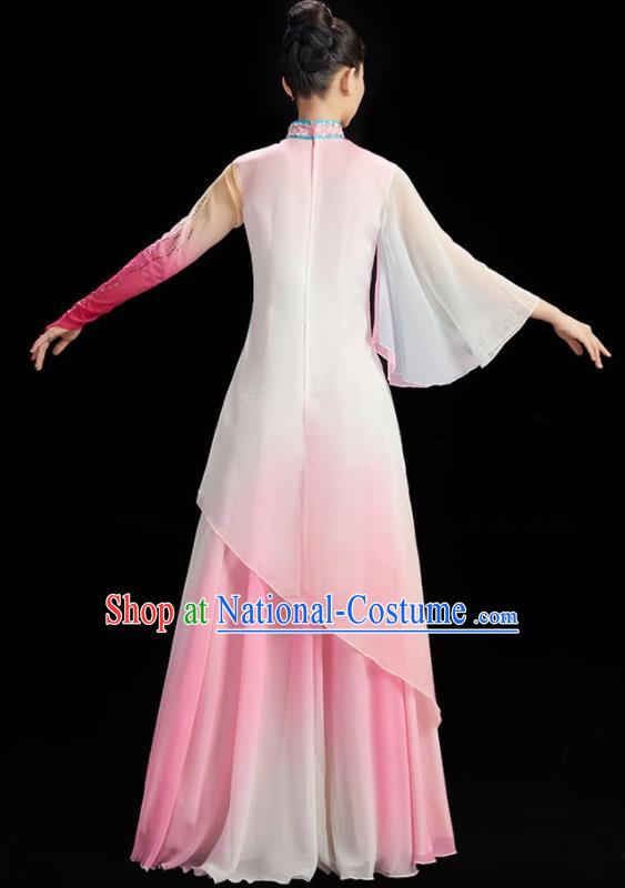 China Stage Performance Garment Classical Dance Clothing Women Group Dance Dress Umbrella Dance Costume