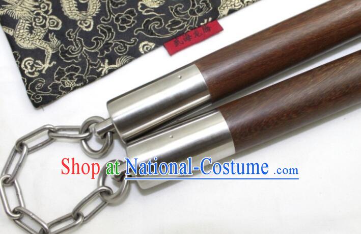 Chinese Martial Arts Nunchaku Kung Fu Nunchaka Top Sandalwood Nunchakus