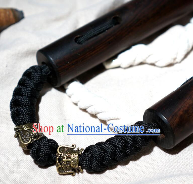 Handmade Kung Fu Nunchaka Top Ebony Nunchakus Chinese Martial Arts Nunchaku