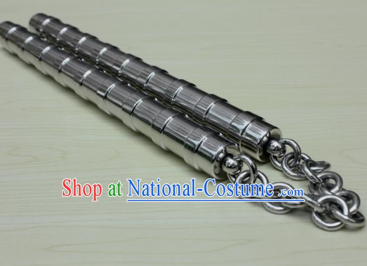 Chinese Martial Arts Nunchaku Handmade Kung Fu Nunchaka Top Stainless Steel Nunchakus