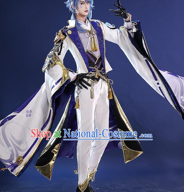 Top Genshin Impact Cosplay Costumes Kamisato Ayato Garments Cos Shogunate Young Lord Outfits