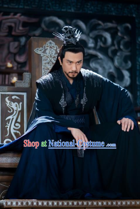 Chinese Xianxia Series Drama Swordsman Garments Romance TV Ancient Love Poetry Sen Jian Costumes Ancient Demon King Clothing