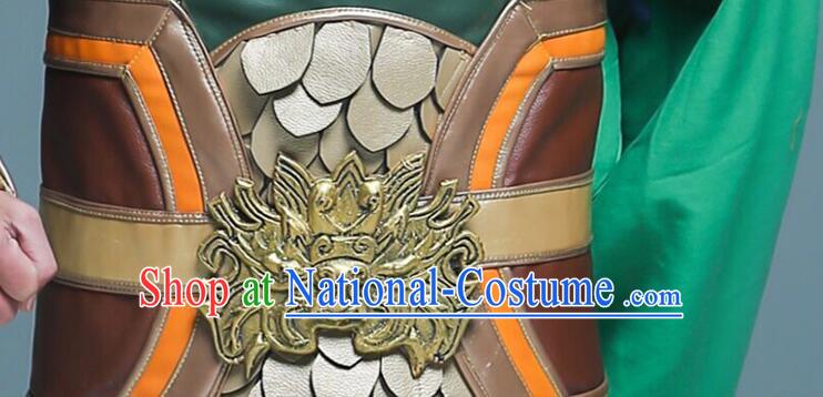 Chinese Guan Gong Armour Set Ancient General Historical Costumes Three Kingdoms Guan Yu Armor