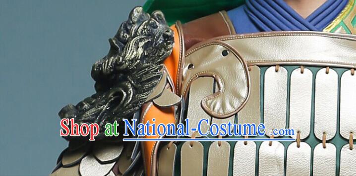 Chinese Guan Gong Armour Set Ancient General Historical Costumes Three Kingdoms Guan Yu Armor