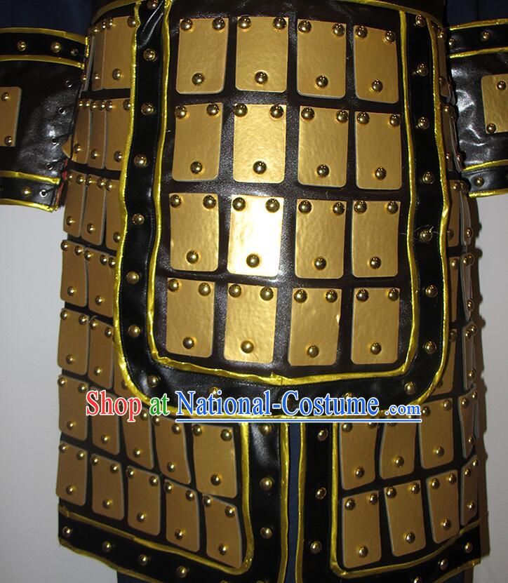 Chinese Three Kingdoms Warrior Armor Guan Gong Armour Set Ancient General Historical Costumes