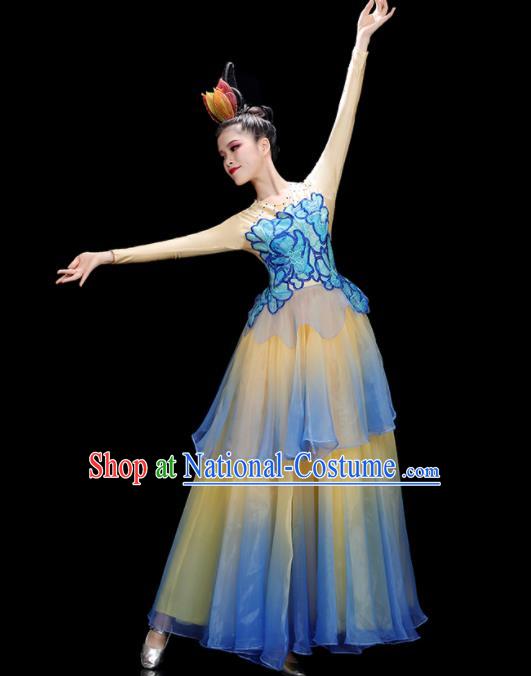 China Opening Dance Dress Flower Dance Costume Stage Performance Garments Modern Dance Clothing