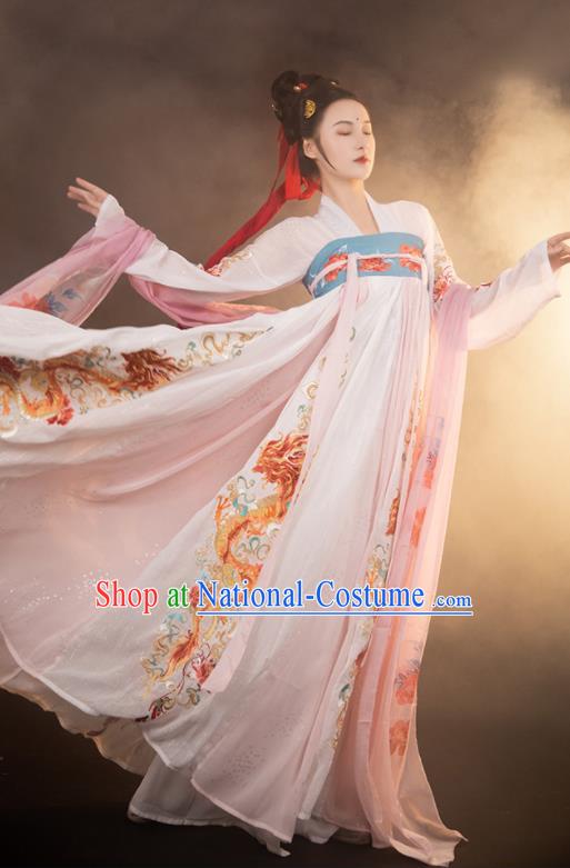 Chinese Tang Dynasty Historical Costumes Ancient Princess Clothing Traditional Ruqun Hanfu Dress