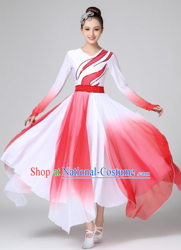 Top Opening Dance Dress Stage Performance Garment Costume Modern Dance Clothing