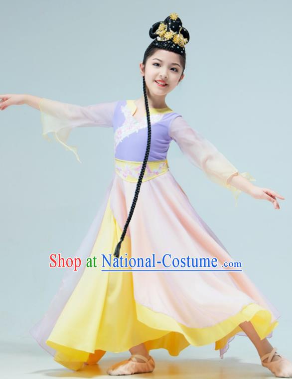 Chinese Fan Dance Garment Han Tang Dance Clothing Stage Performance Costume Classical Dance Dress