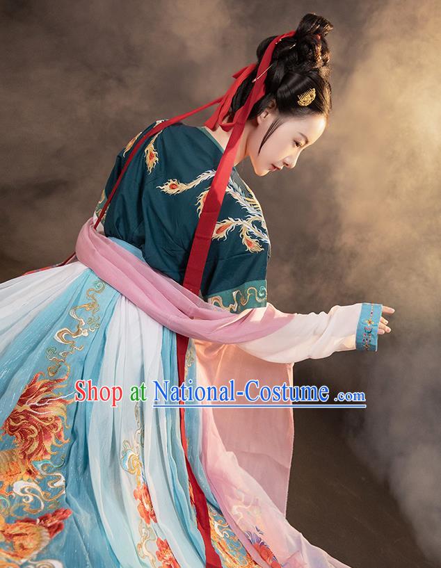 Chinese Tang Dynasty Princess Costumes Traditional Hanfu Dress Ancient Goddess Clothing