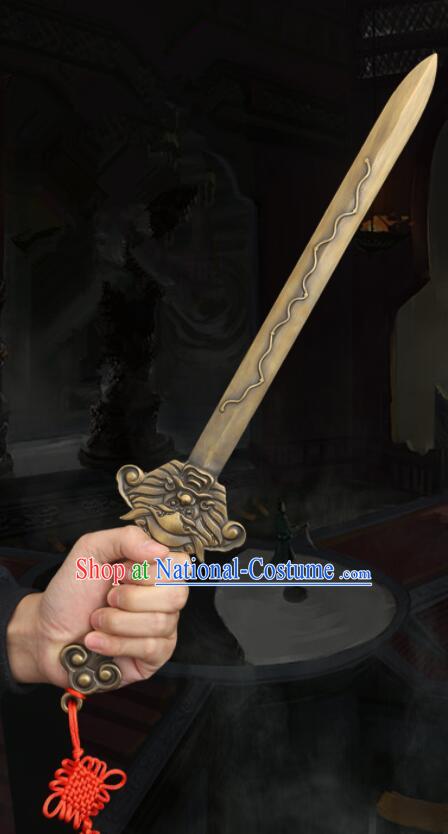 Handmade Copper Sword Taoism  Dipper Star Dagger