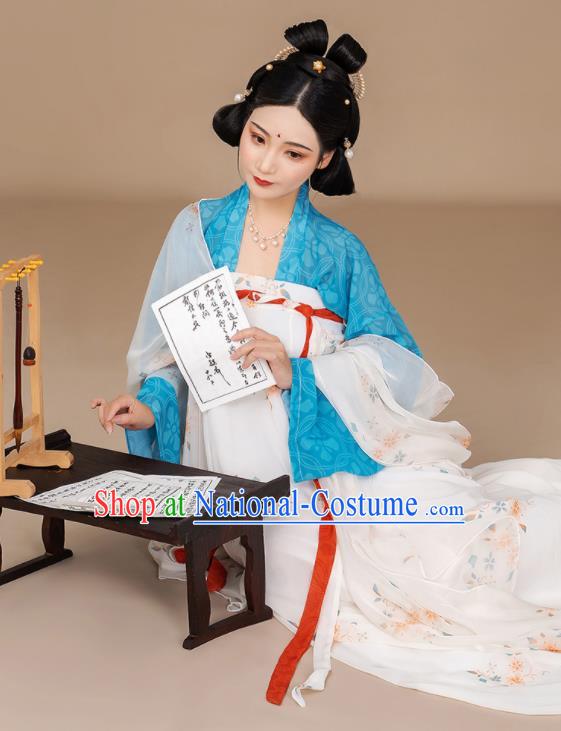 Chinese Ancient Palace Lady Hanfu Dress Traditional Historical Costumes Tang Dynasty Princess Clothing