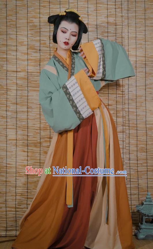 Chinese Traditional Historical Costumes Jin Dynasty Court Woman Clothing Ancient Imperial Consort Hanfu Dress