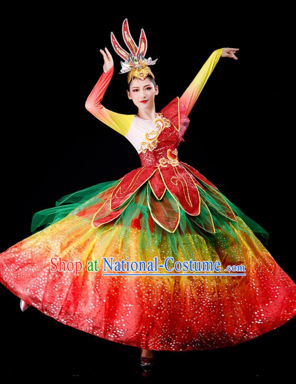 Chinese Stage Performance Clothing Opening Dance Large Dress Modern Dance Costume