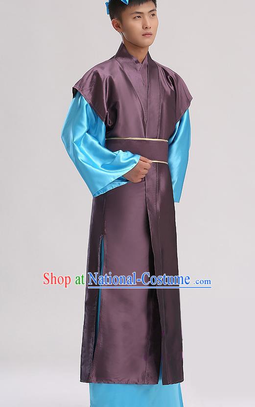 Chinese Classical Dance Clothing The Legend of White Snake Xu Xian Outfit Ancient Scholar Garment Costume