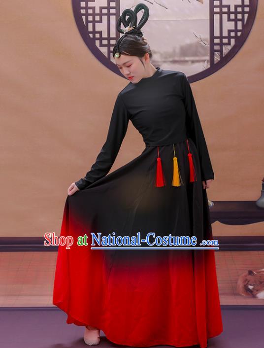 Chinese Classical Dance Clothing Mang Zhong Dance Dress Women Group Performance Garment Costume