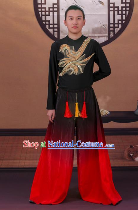 Chinese Male Group Performance Garment Costume Classical Dance Clothing Mang Zhong Dance Outfit