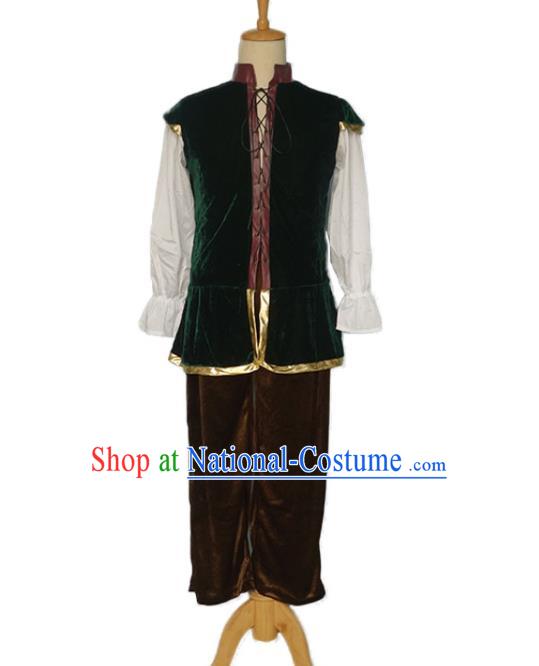 Medieval European Prince Costume Western Traditional Clothing