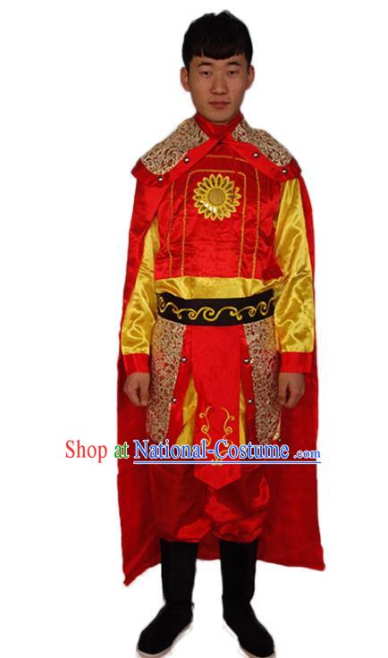 Chinese Journey to the West Clothing Handsome Monkey King Garment Costumes Traditional Sun Wukong Armor Outfit