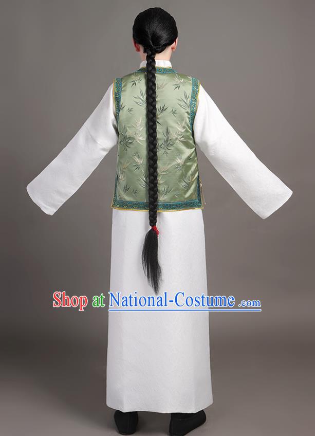 Chinese Qing Dynasty Childe Garments Ancient Landlord Clothing Traditional Costumes