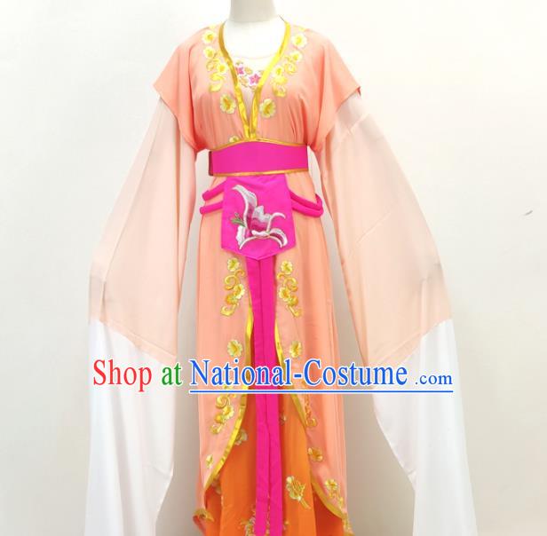 Chinese Huangmei Opera Diva Clothing Ancient Princess Costume Beijing Opera Hua Tan Embroidered Dress