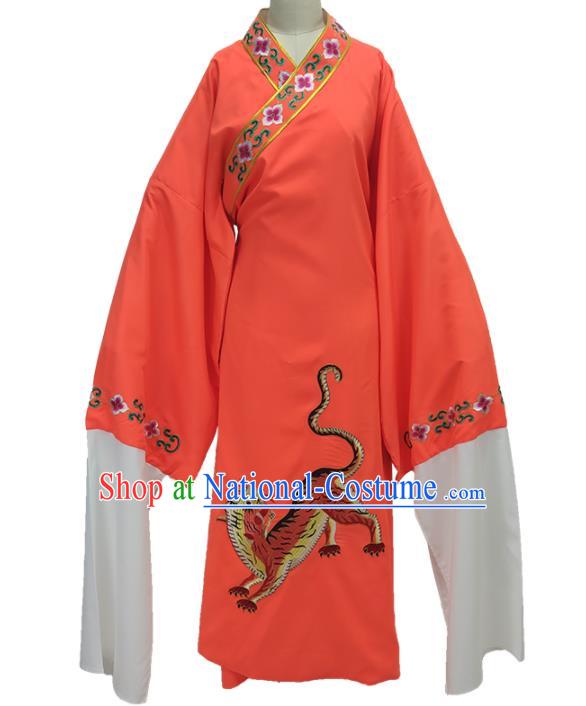 Chinese Shaoxing Opera Wang Lao Hu Clothing Peking Opera Xiaosheng Garment Costume Ancient Rich Childe Red Robe