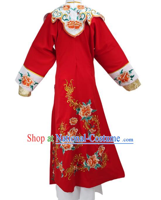 Chinese Peking Opera Hua Tan Garment Costume Ancient Empress Red Dress Shaoxing Opera Princess Clothing